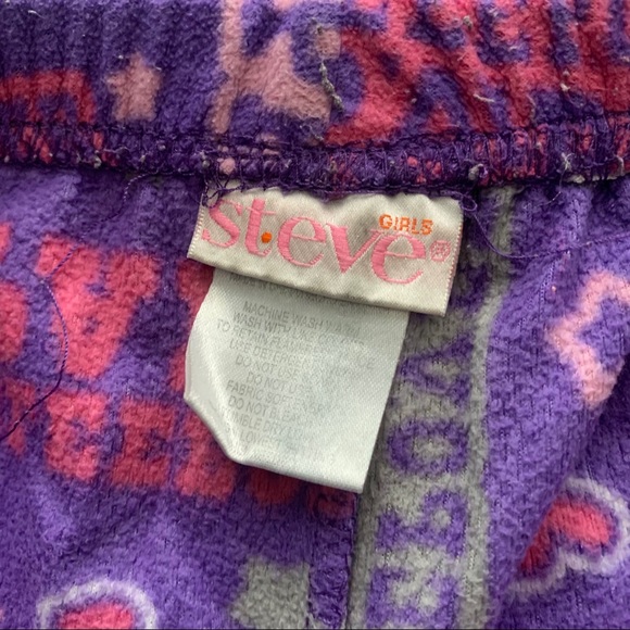 Pink and purple girls pajama pants bundle - Picture 4 of 13